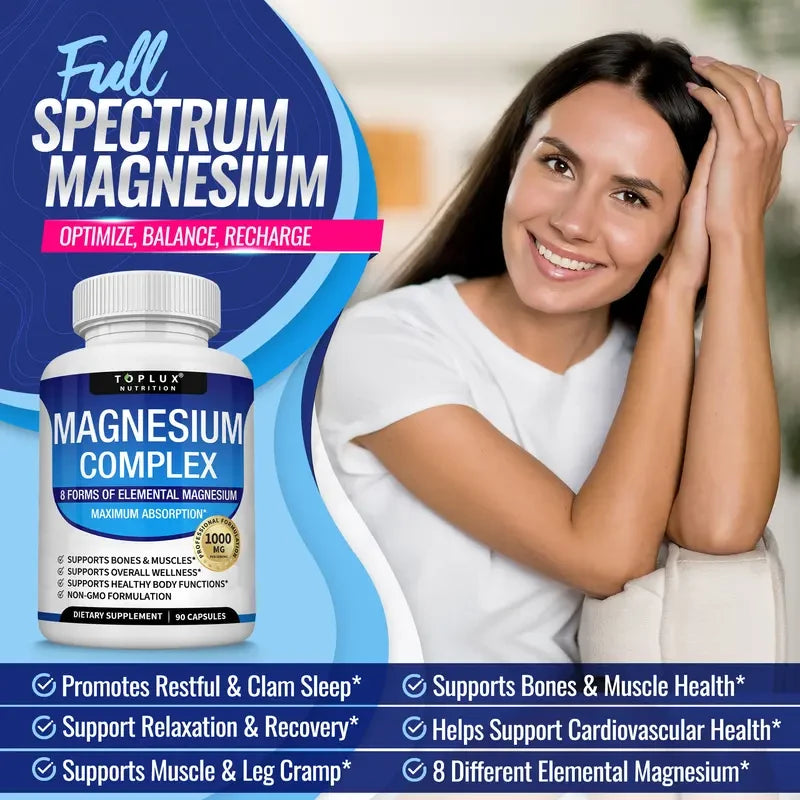 Toplux Magnesium Complex 8 Essential Supplement