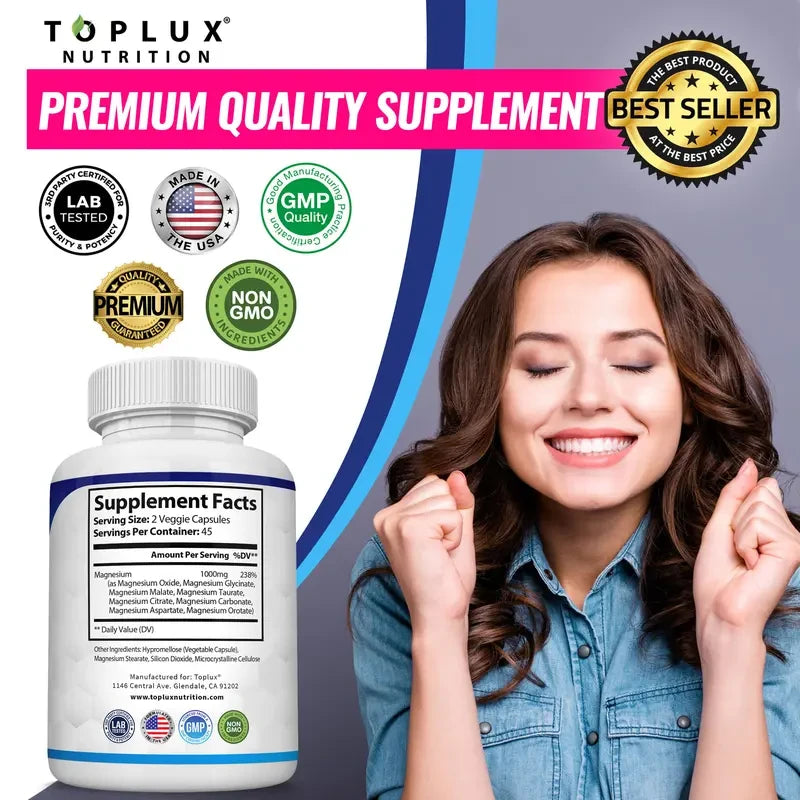 Toplux Magnesium Complex 8 Essential Supplement