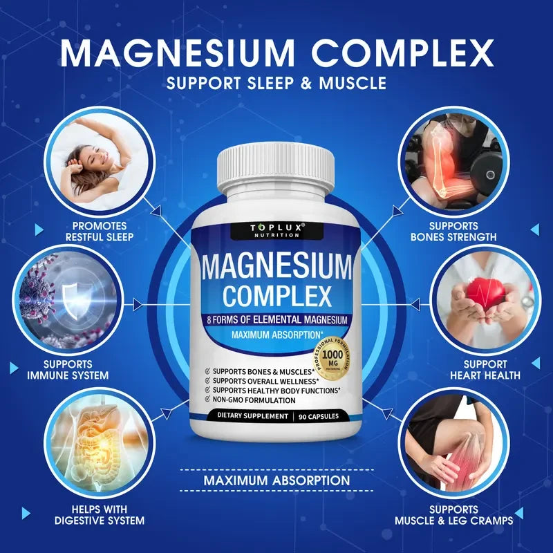 Toplux Magnesium Complex 8 Essential Supplement